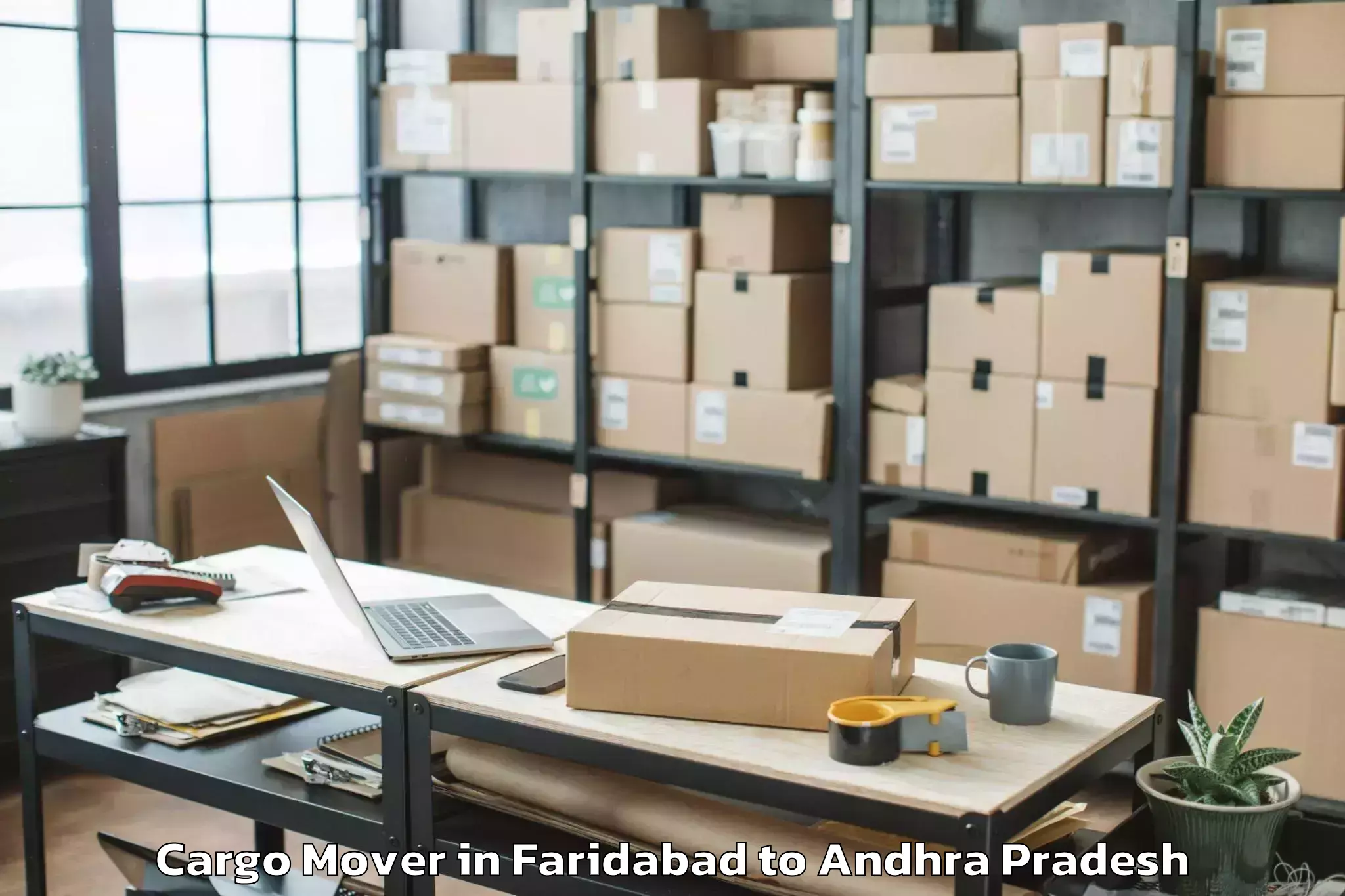 Affordable Faridabad to Santhanuthalapadu Cargo Mover